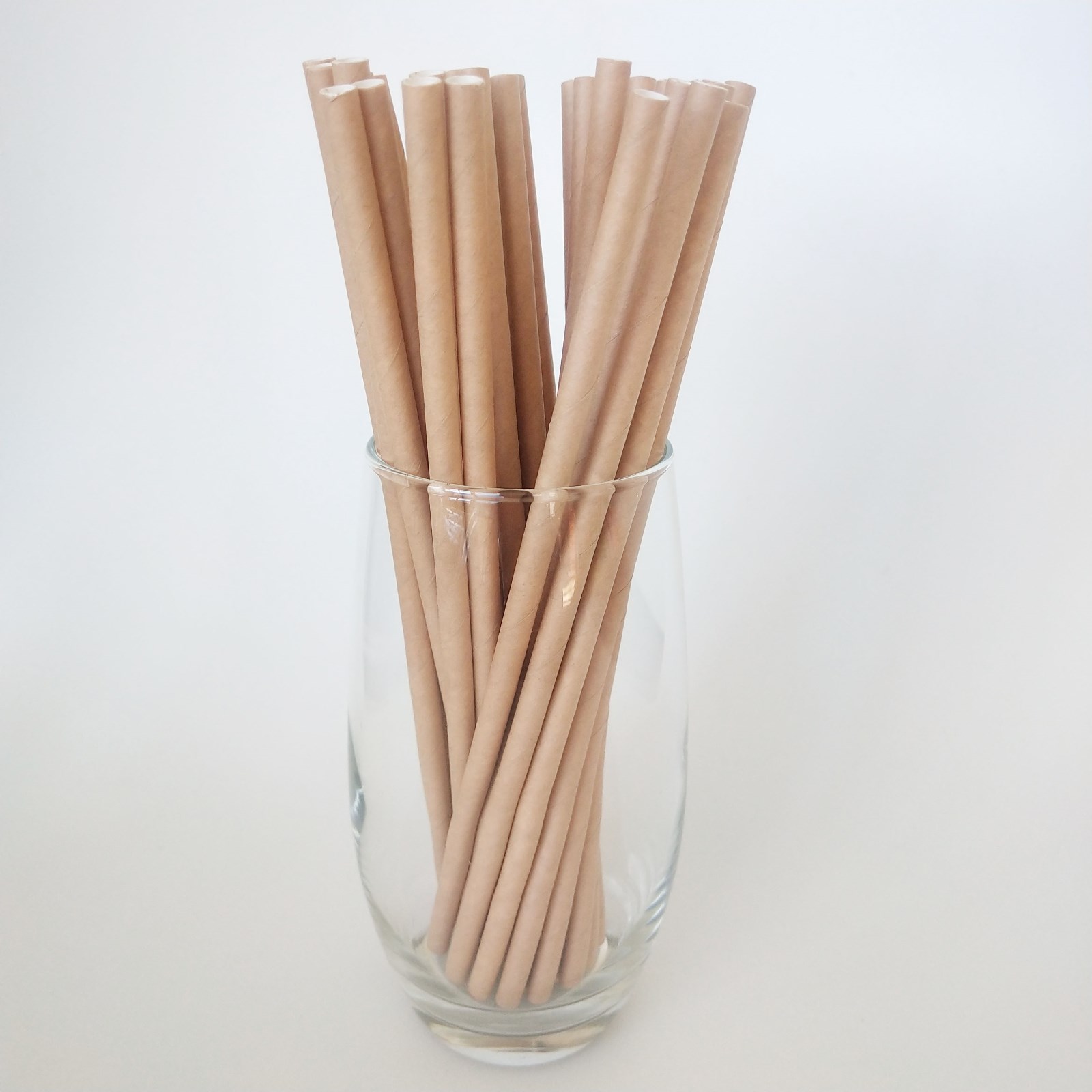 Classic Dye Free Brown Kraft Jumbo Paper Drinking Straws