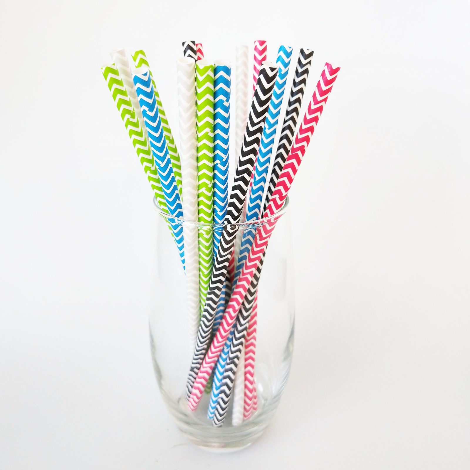 Classic Wave Pattern Jumbo Paper Straws